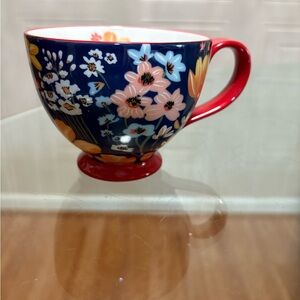 Potter's Studio Coffee Mug Colorful Abstract Design Floral . New.